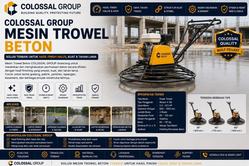 Trowel Floor Hardener Cilincing Jasa Trowel Floor Hardener Cilincing 2026 Terbaik - PT Citra Kolosal Abadi