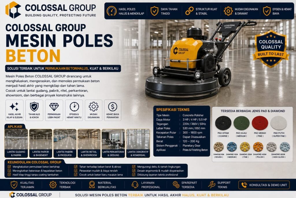 Jasa Poles Beton Cilincing 2026 Terbaik - PT Citra Kolosal Abadi