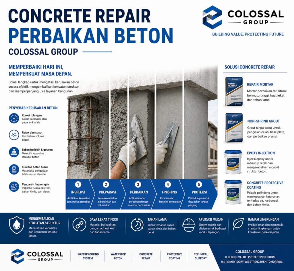 Kontraktor Concrete Repair Cilincing 2026 - Jasa Perbaikan Beton