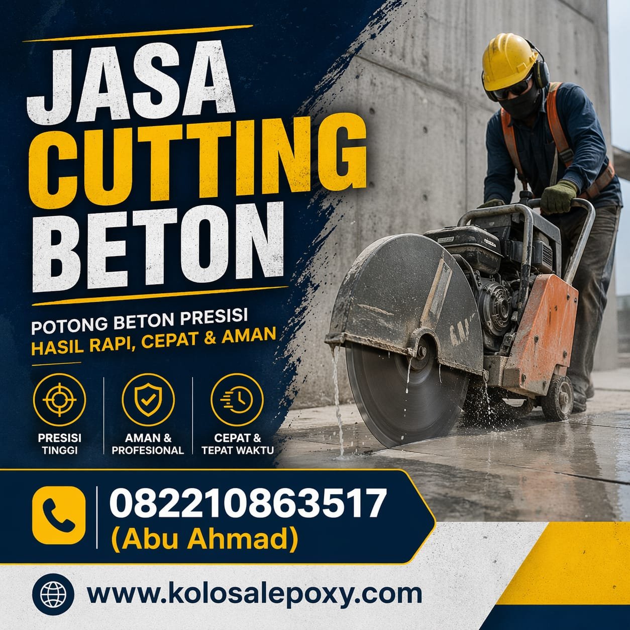 Dokumentasi cutting beton