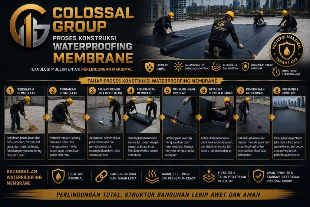 Proyek Waterproofing Membrane Tanjung Priok 2026