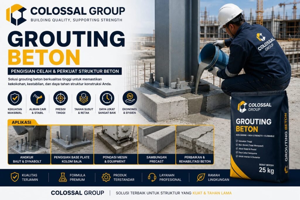 Jasa Grouting Beton Cilincing 2026 Terbaik - PT Citra Kolosal Abadi