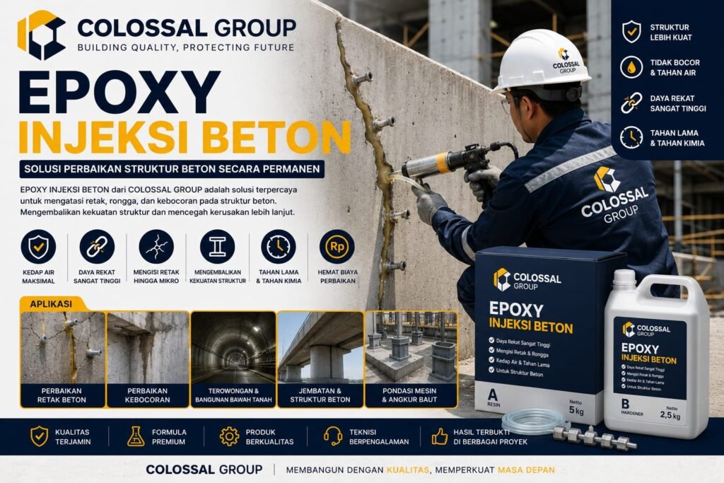 Jasa Injeksi Epoxy Beton Cilincing 2026 Terbaik - PT Citra Kolosal Abadi
