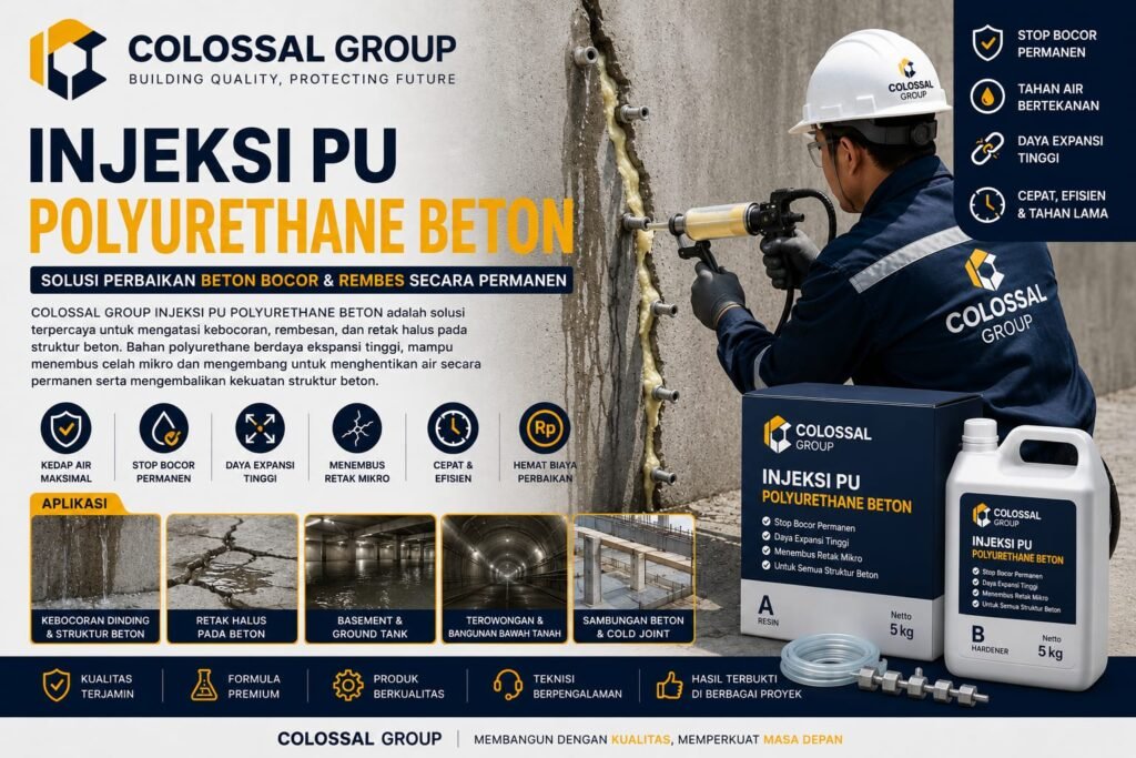 Jasa Injeksi PU Polyurethane Cilincing 2026 Terbaik - PT Citra Kolosal Abadi