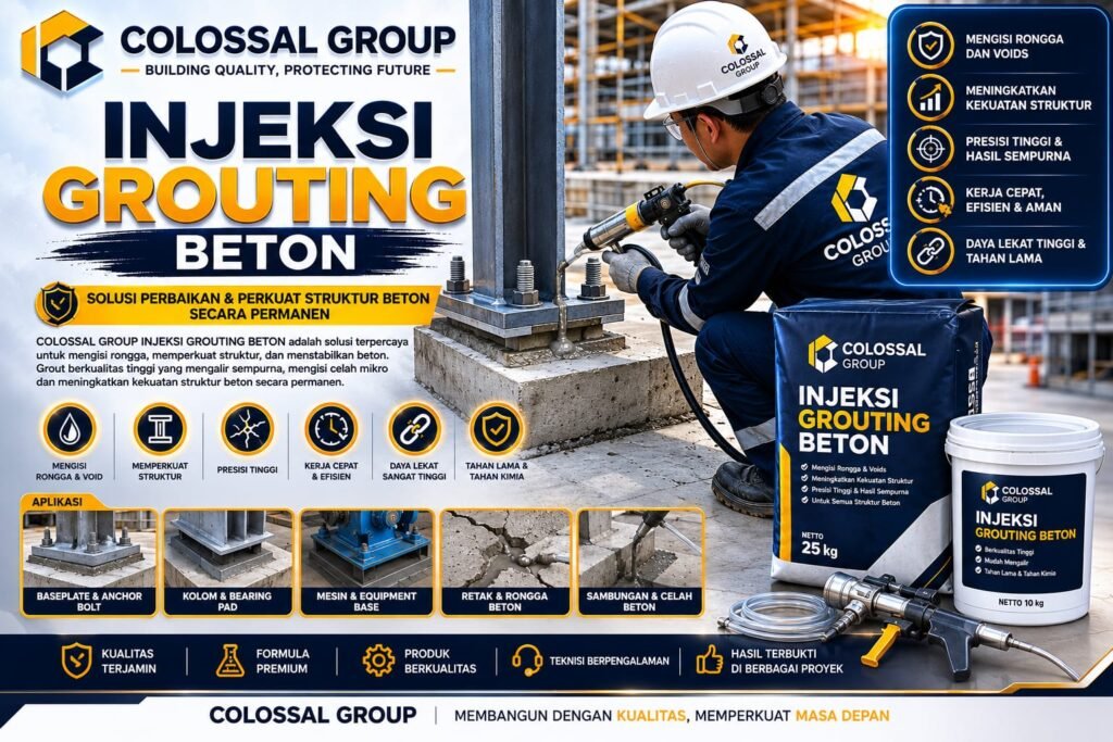 Jasa Injeksi Grouting Beton Cilincing 2026 Terbaik - PT Citra Kolosal Abadi